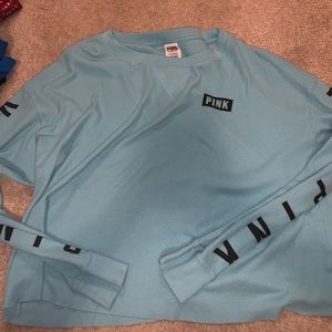 PINK long sleeve cropped shirt